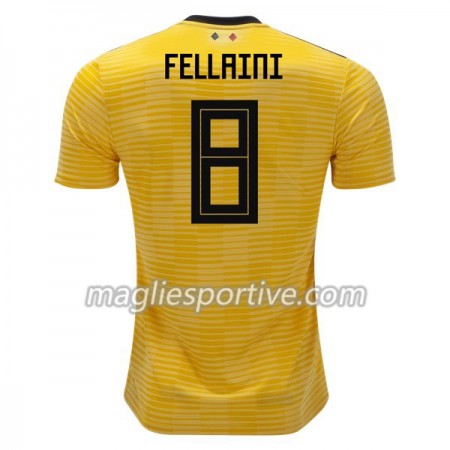 Completo Calcio Belgio Fellaini 8 Divisa Trasferta Mondiali 2018